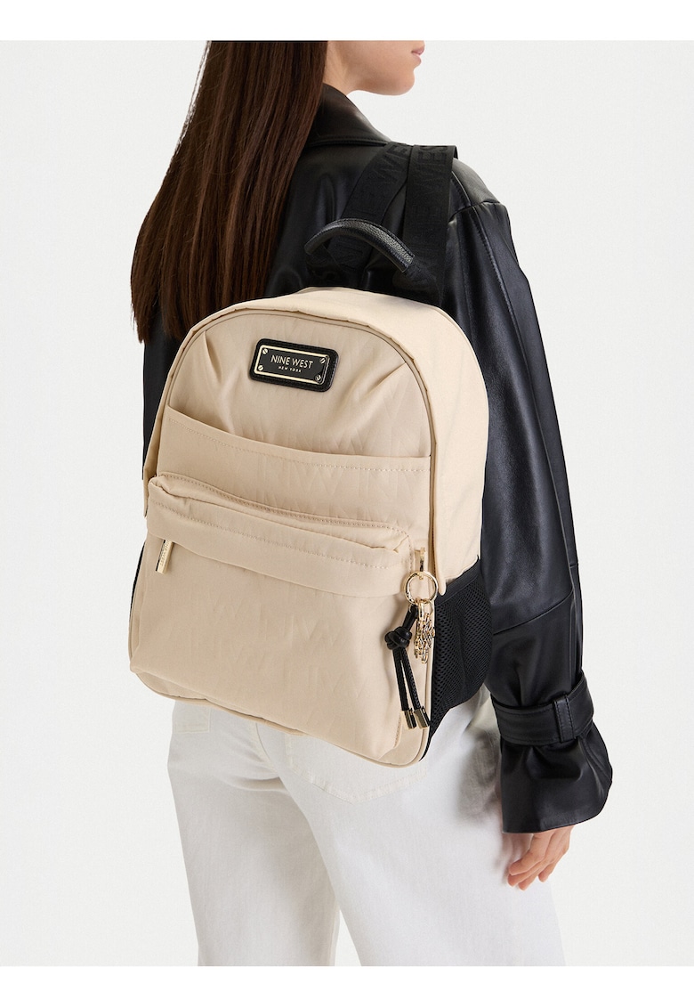 Rucsac fashion dama - bej - One Size INTL - cu saszetka detasabila