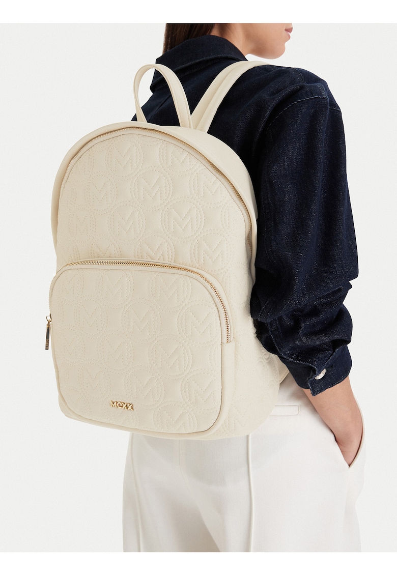 Rucsac fashion dama - bej - One Size INTL - design modern - material sintetic