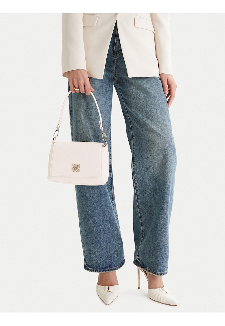 Geanta dama - bej - material plastic - One Size INTL