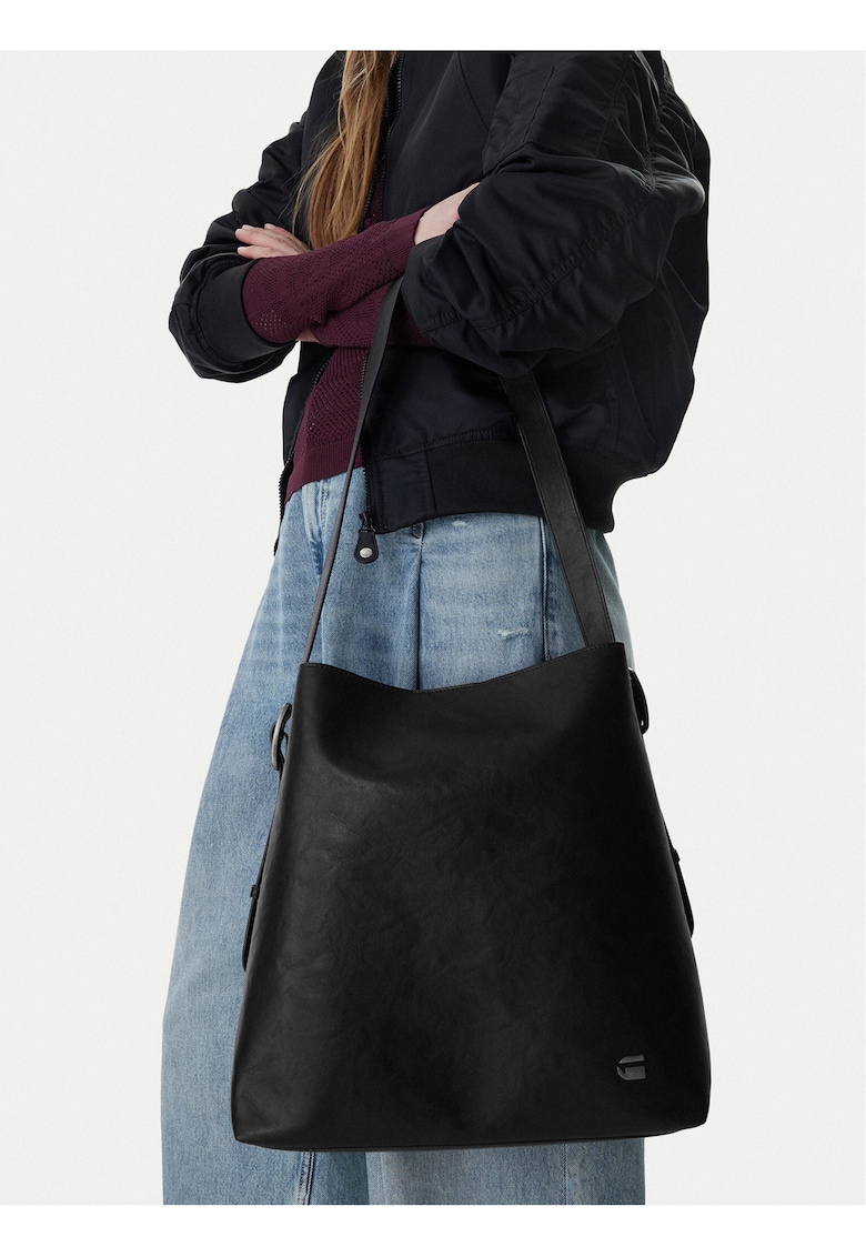 Geanta dama - G-Star RAW - neagra - One Size INTL - material sintetic - capacitate A4