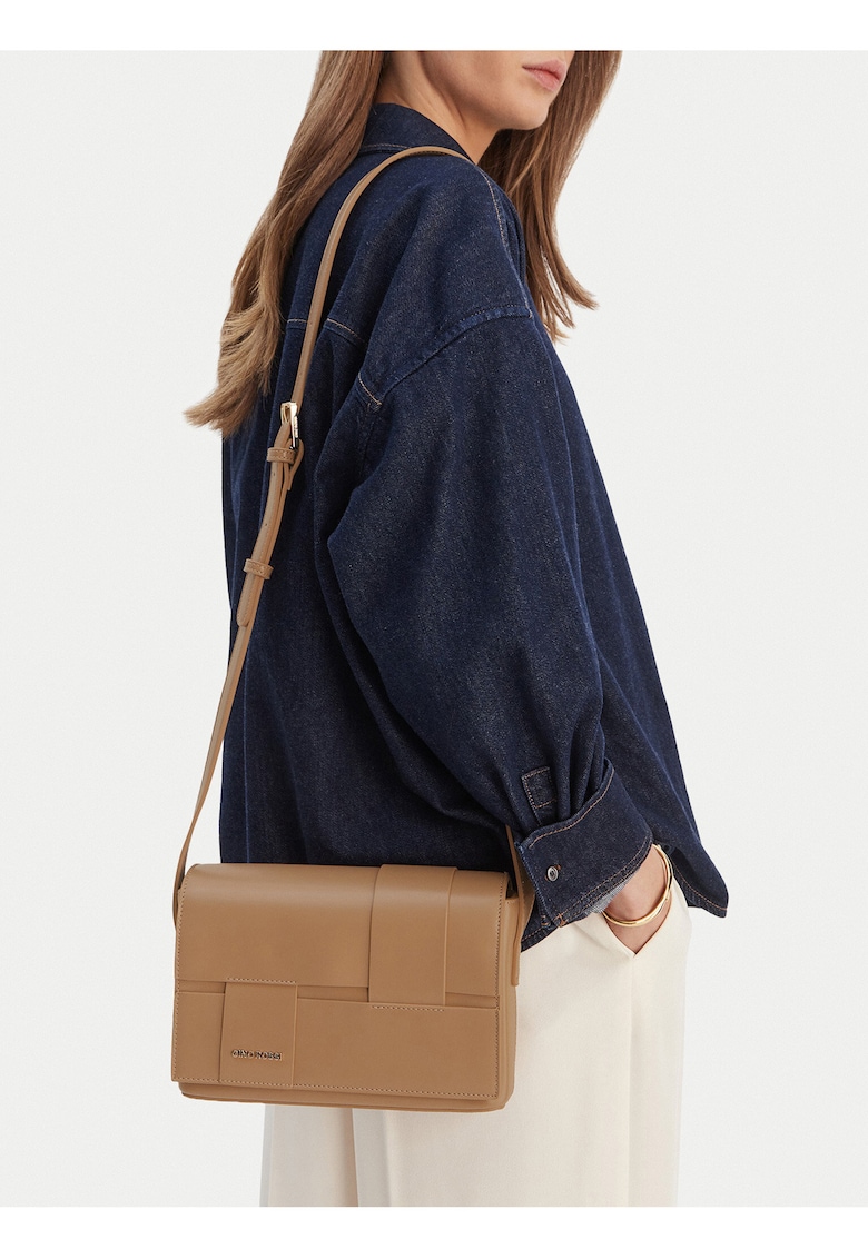 Geanta dama - tkanina - bej - One Size INTL