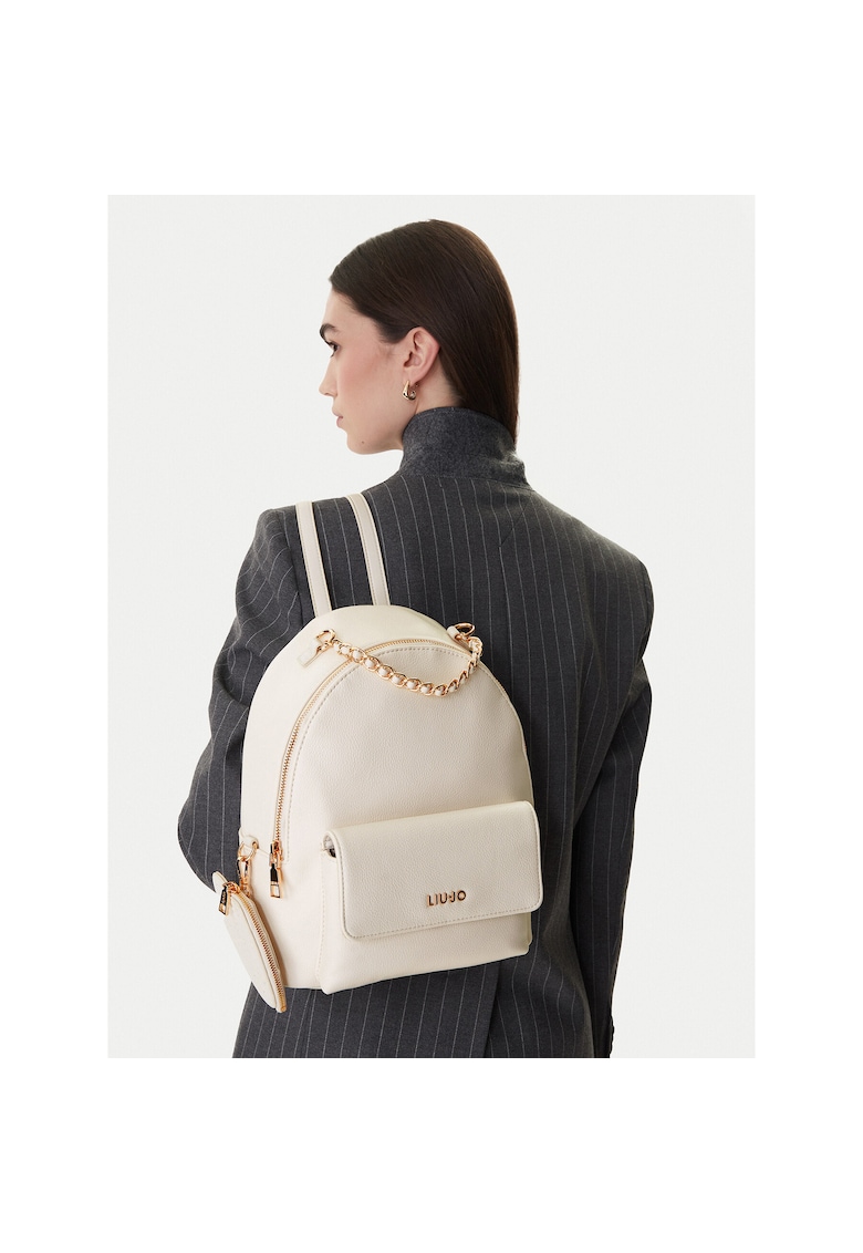 Rucsac piele ecologica - bej - One Size INTL