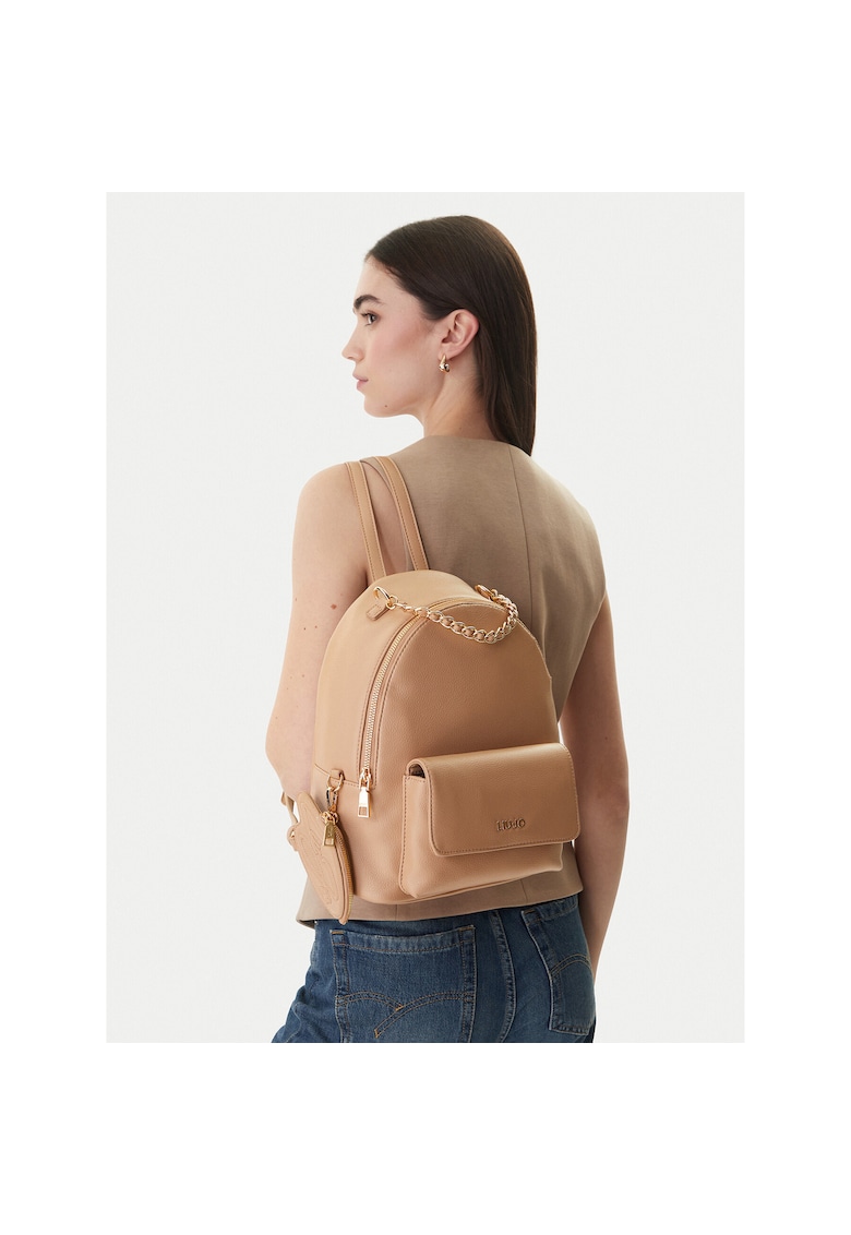 Rucsac fashion dama - piele ecologica - maro - One Size INTL