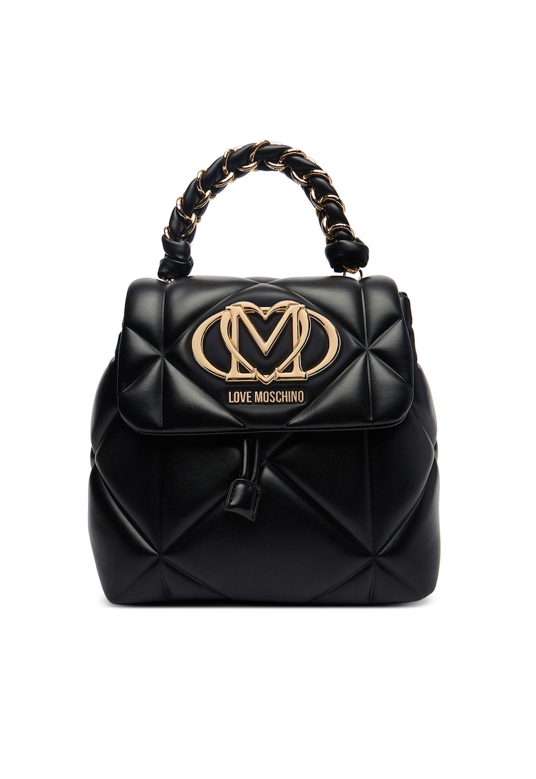 Rucsac fashion dama - piele ecologica - negru - One Size INTL