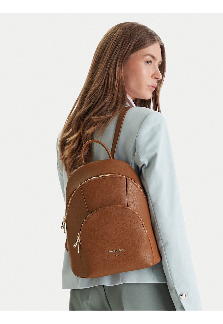 Rucsac dama - piele naturala - maro - One Size INTL