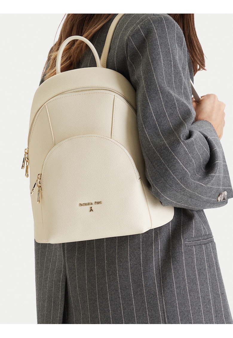 Rucsac piele naturala - bej - One Size INTL