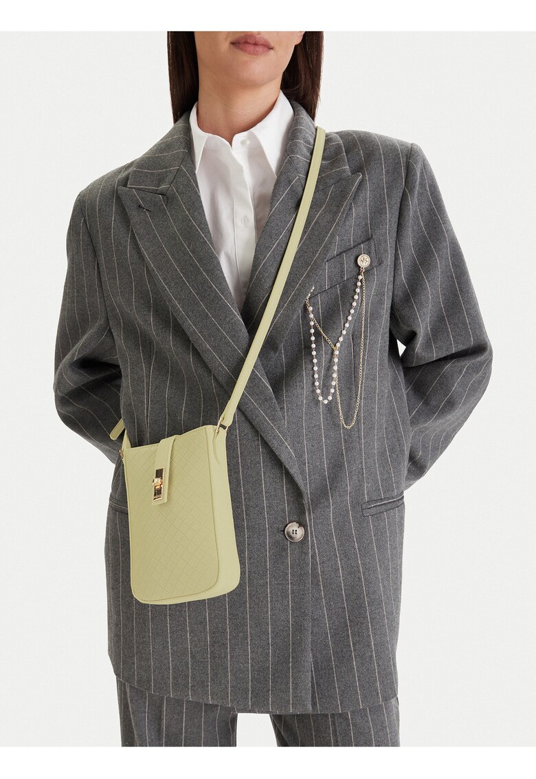 Geanta crossbody - material sintetic - verde - One Size INTL