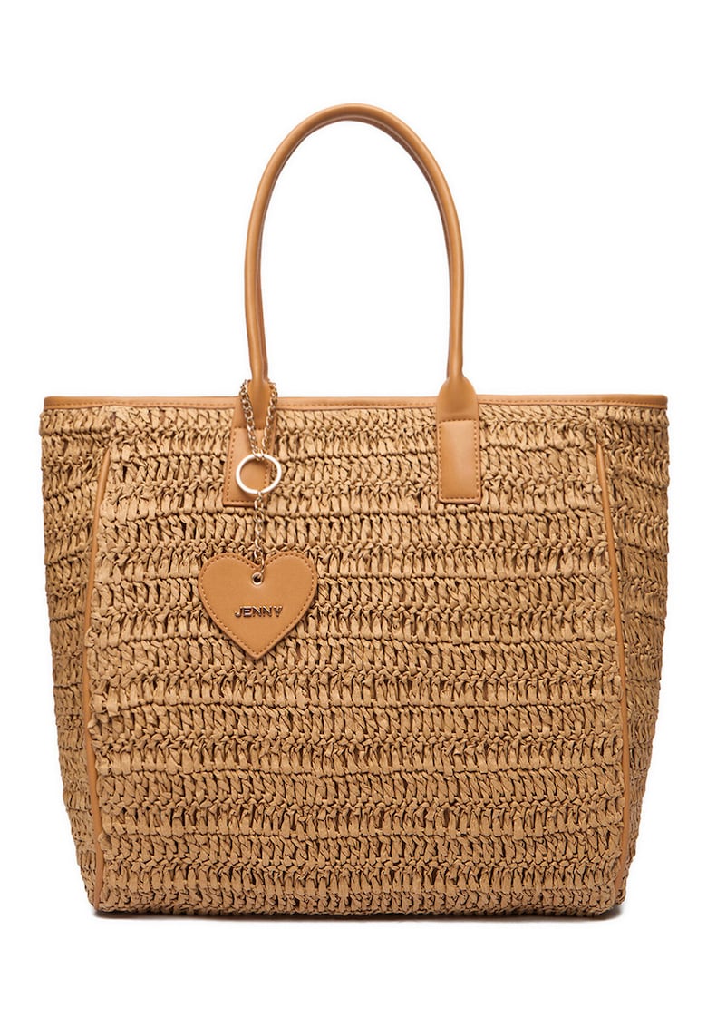 Geanta de dama - bej - material plastic - One Size INTL