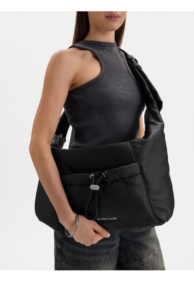 Geanta dama - neagra - material plastic - One Size INTL