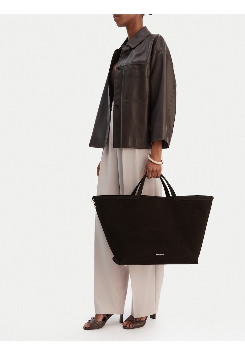 Geanta dama - piele naturala - maro - One Size INTL