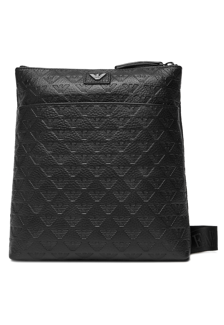 Geanta barbati - piele naturala - negru - One Size INTL