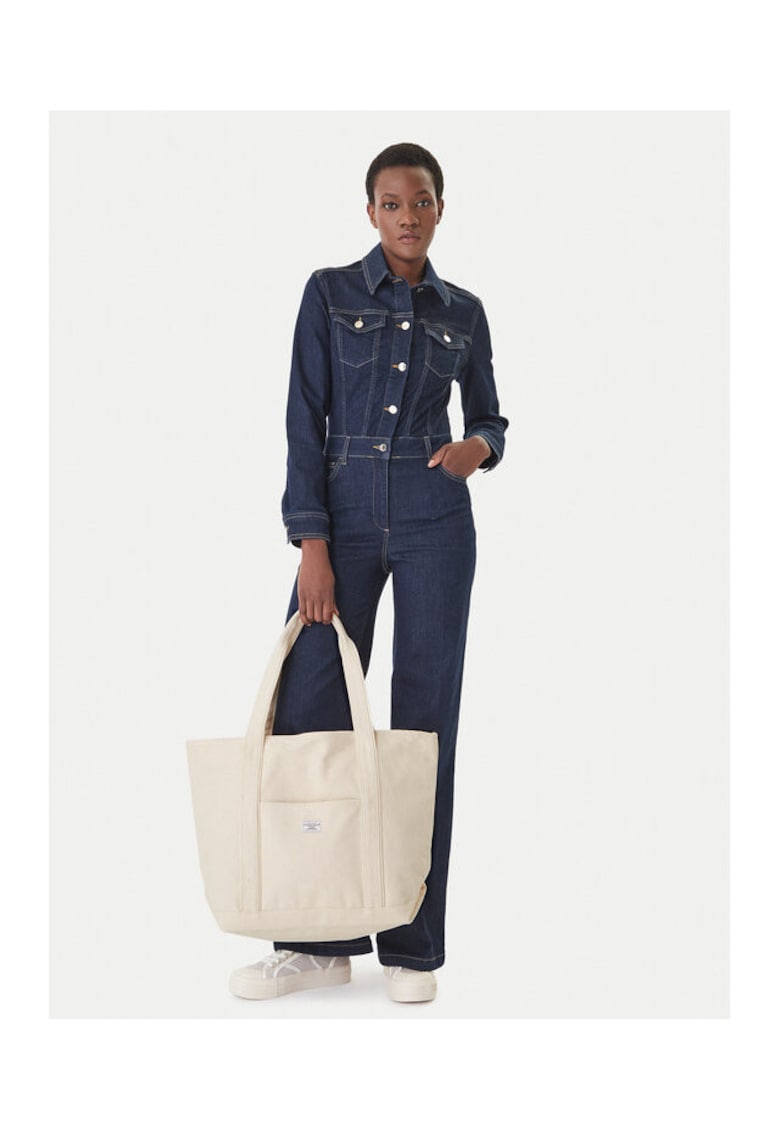 Geanta dama - tesatura - bej - One Size INTL