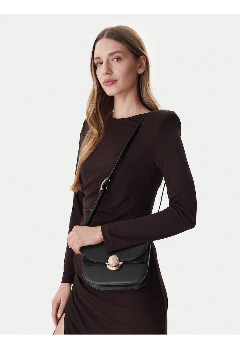 Geanta dama - piele naturala - neagra - One Size INTL