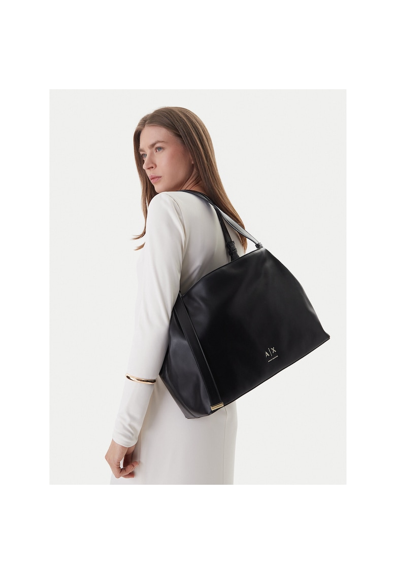 Geanta dama - piele ecologica - negru - One Size INTL