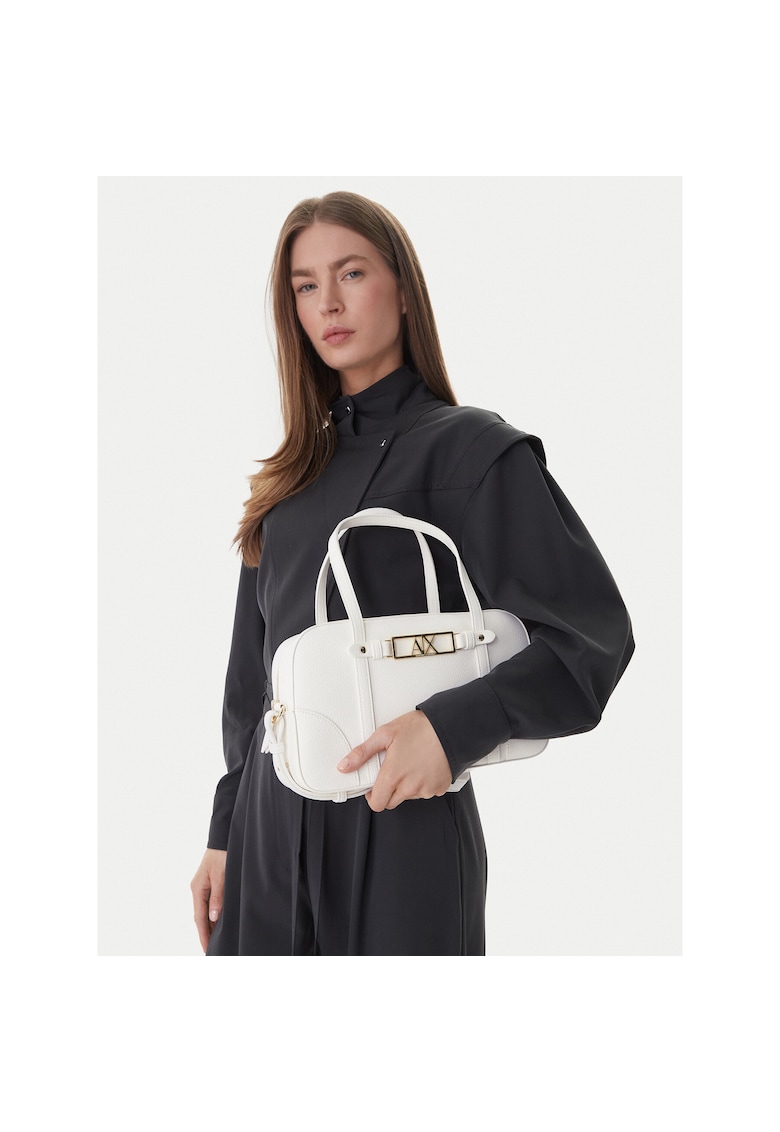 Geanta dama - piele ecologica - alb - One Size INTL
