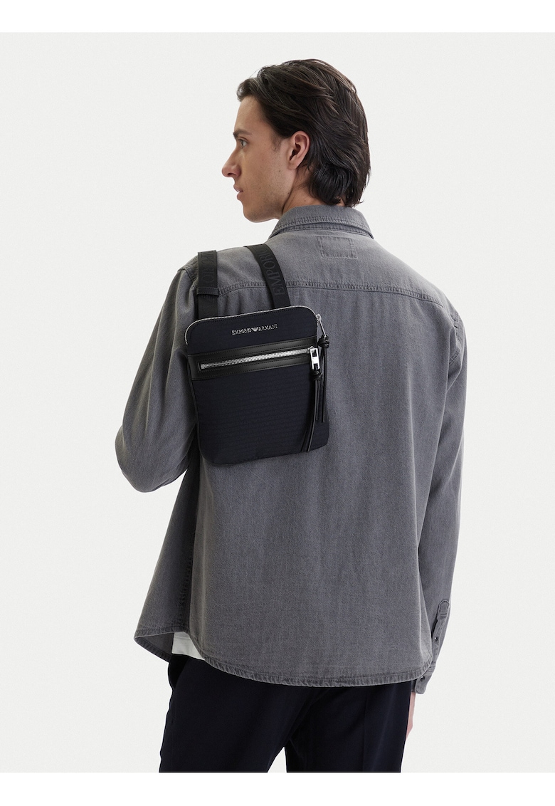 Borseta barbati - tesatura - albastru - One Size INTL