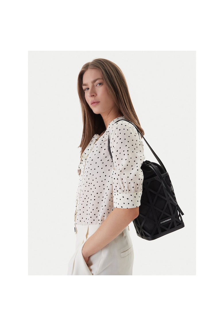 Geanta dama - piele naturala - negru - One Size INTL