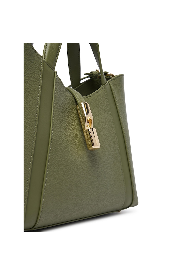 Geanta dama - piele naturala - verde - One Size INTL