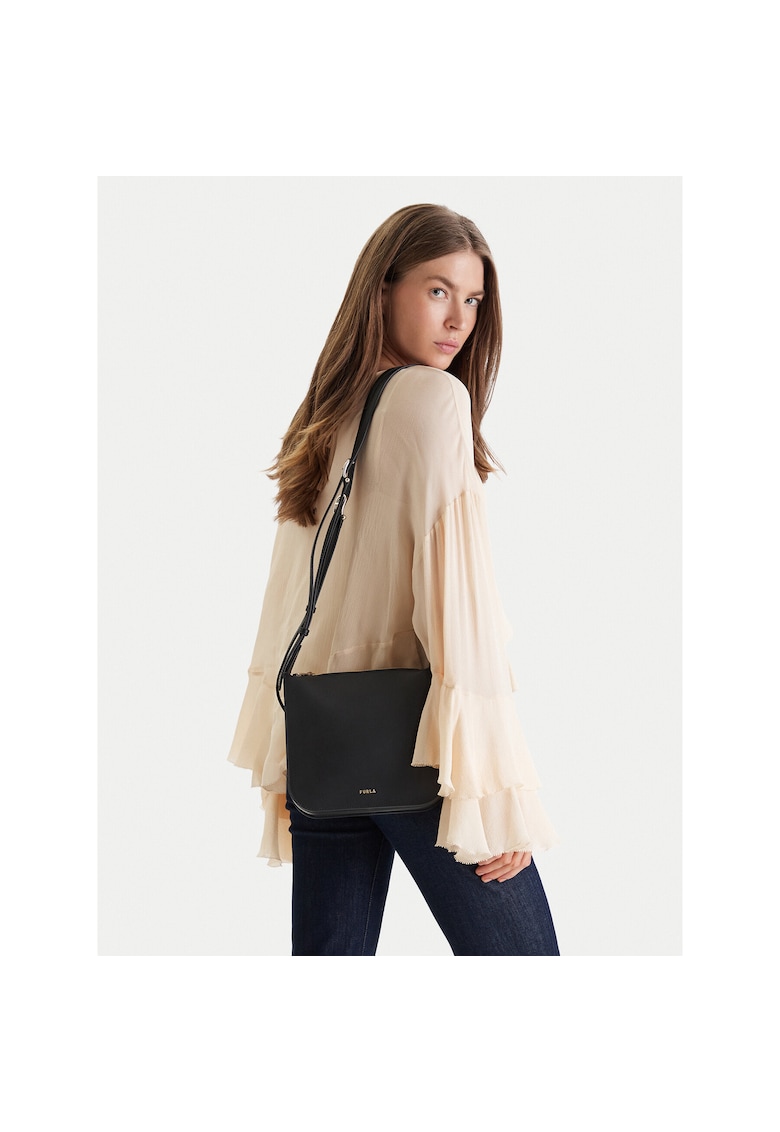 Geanta dama - piele naturala - neagra - One Size INTL