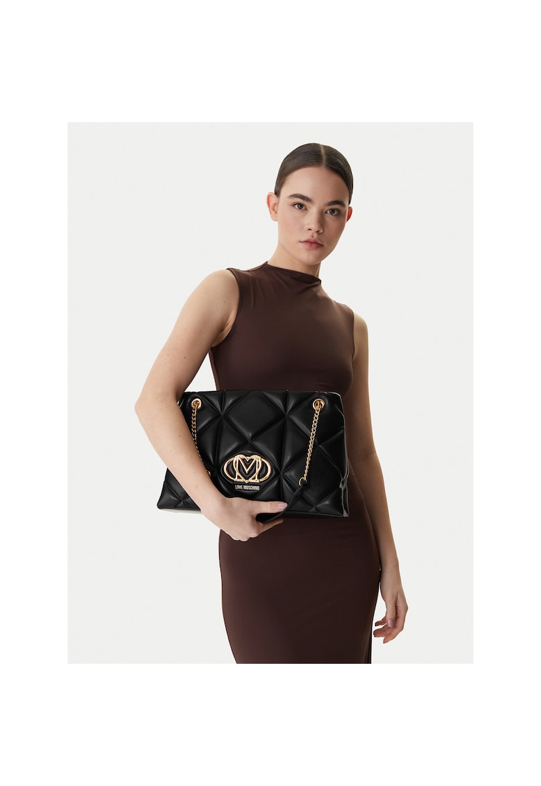 Geanta dama - piele ecologica - neagra - One Size INTL