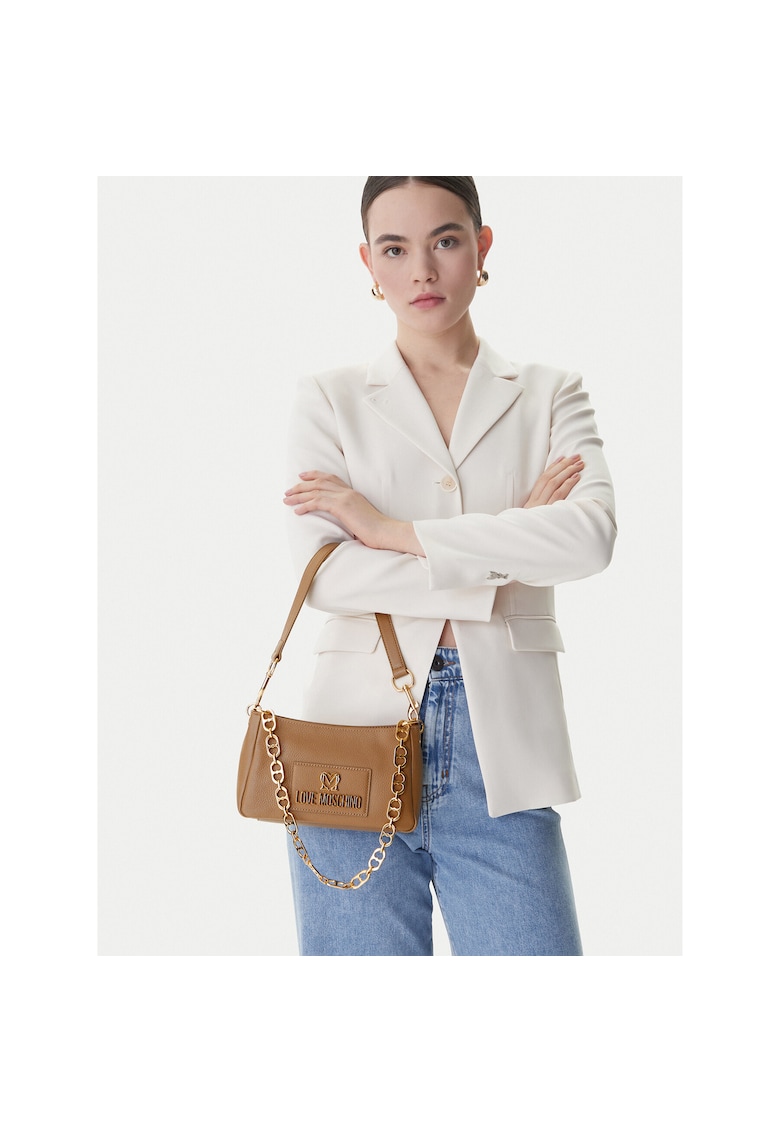 Geanta dama - piele ecologica - bej - One Size INTL