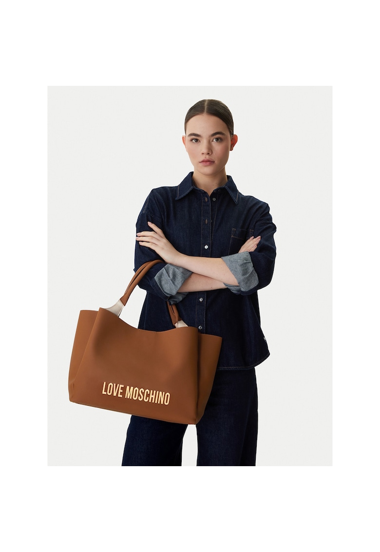 Geanta dama - piele ecologica - maro - One Size INTL