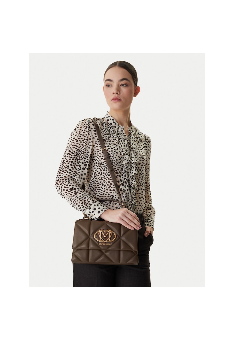 Geanta dama - piele ecologica - maro - One Size INTL
