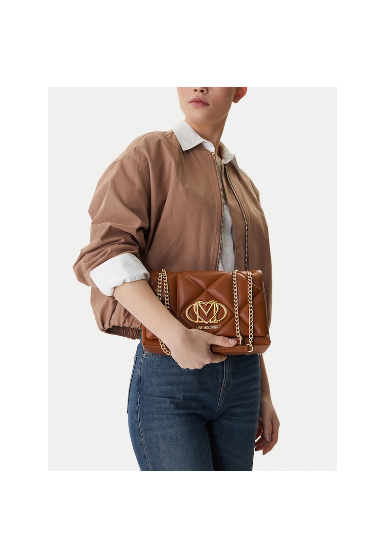 Geanta dama - piele ecologica - maro - One Size INTL