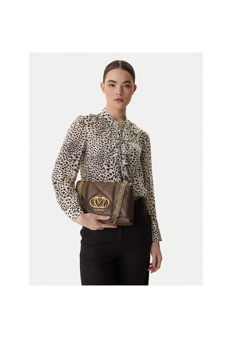 Geanta dama - piele ecologica - maro - One Size INTL