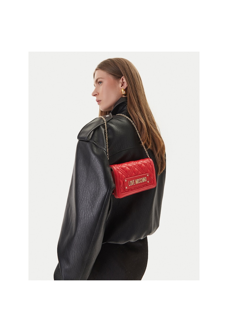 Geanta dama - piele ecologica - rosie - One Size INTL