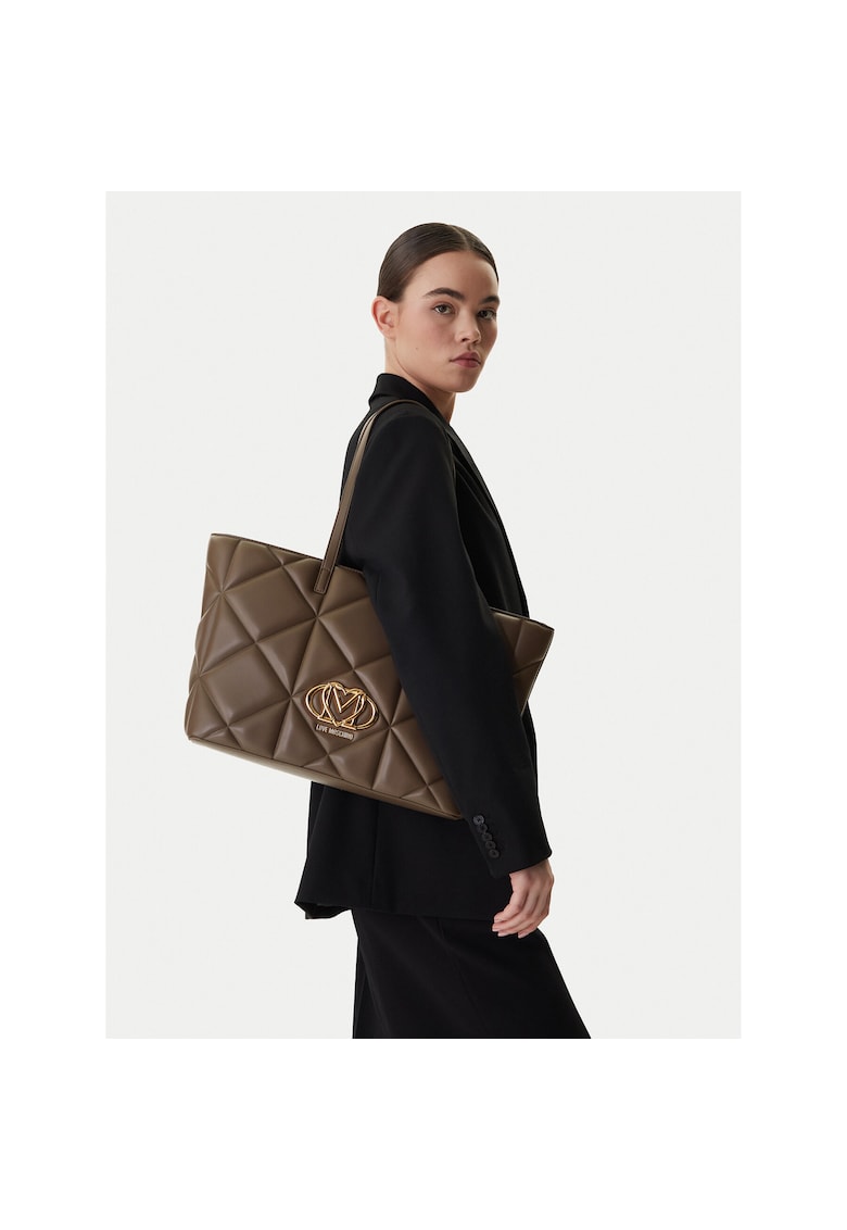 Geanta dama - piele ecologica - maro - One Size INTL
