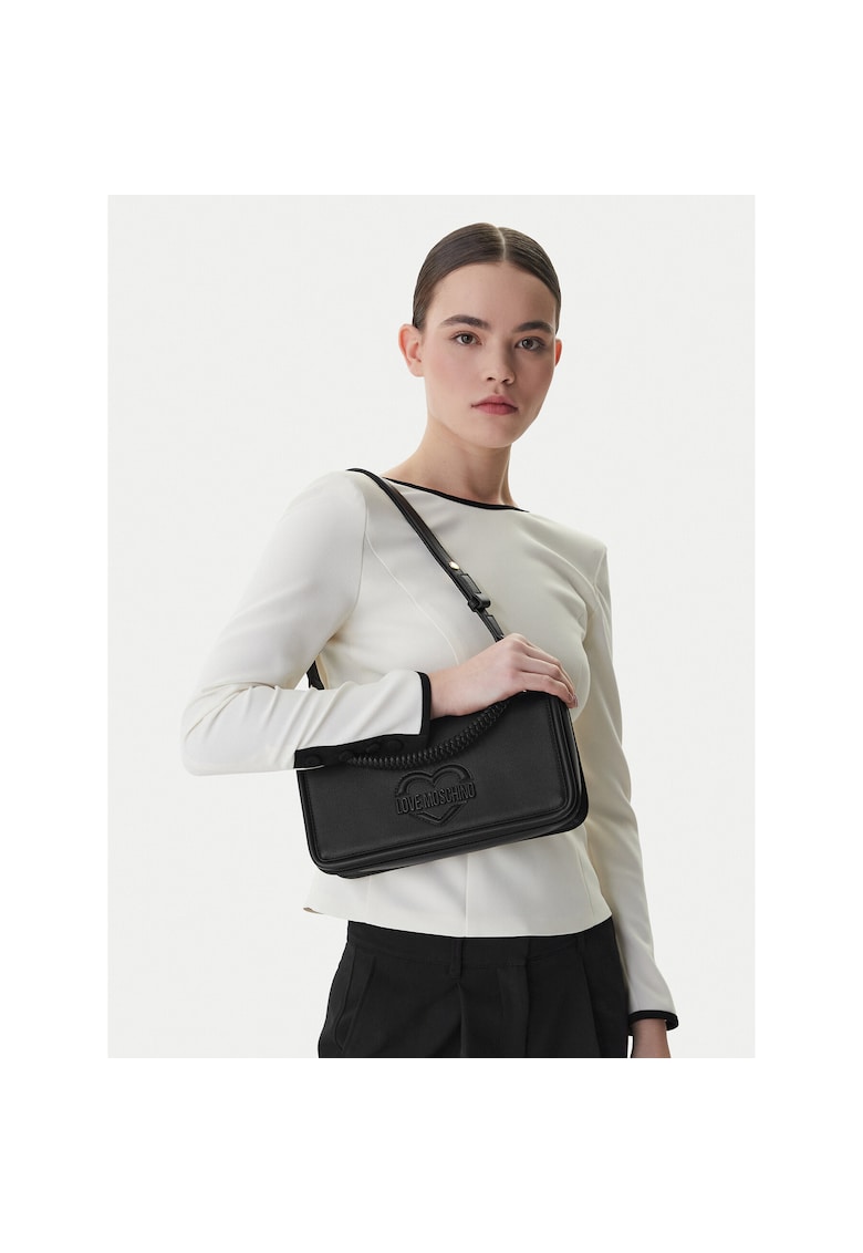 Geanta dama - piele ecologica - neagra - One Size INTL