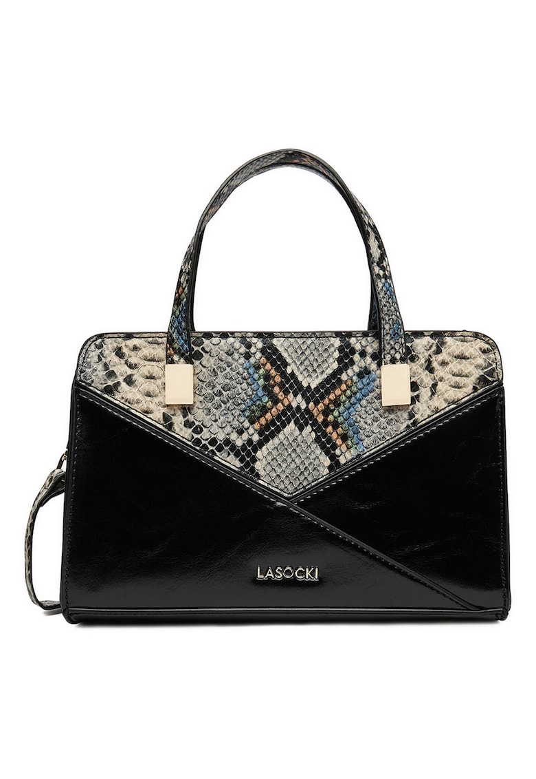 Geanta tote material sintetic - One Sizefwqdfd - Negru