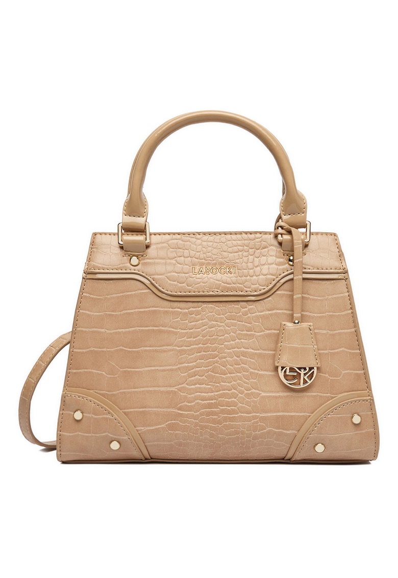 Geanta dama - croco - bej - One Size INTL