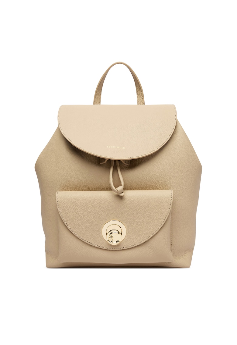 Rucsac dama - piele naturala - bej - One Size INTL