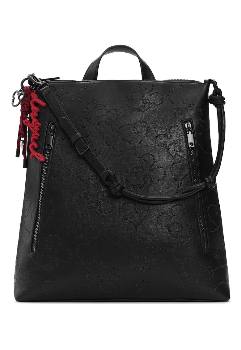 Rucsac fashion dama - piele ecologica - negru - One Size INTL