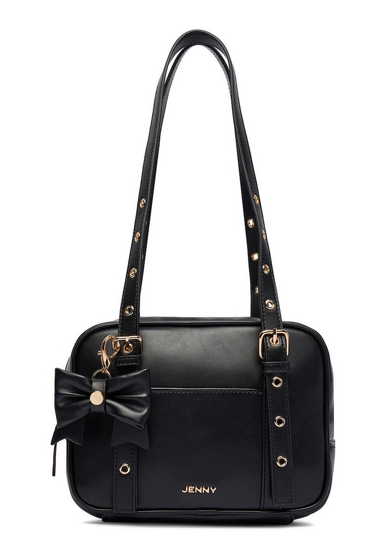 Geanta dama - neagra - One Size INTL - material sintetic - cu funda