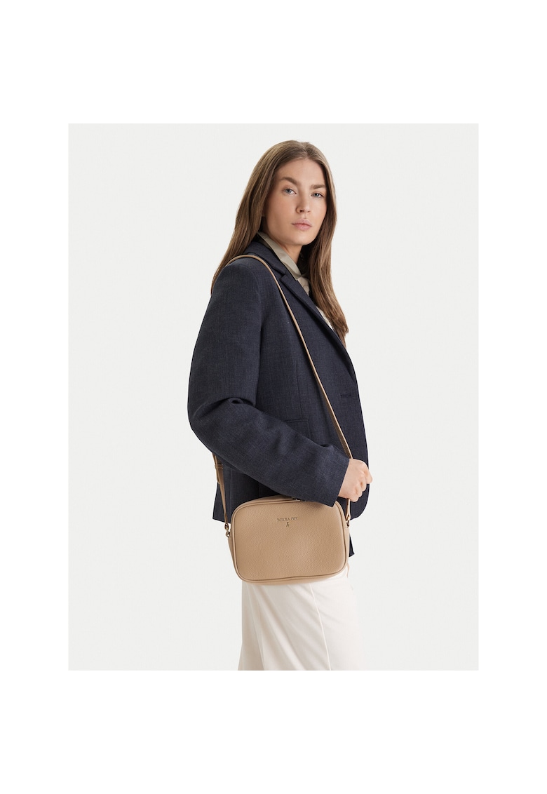 Geanta dama - piele naturala - bej - One Size INTL