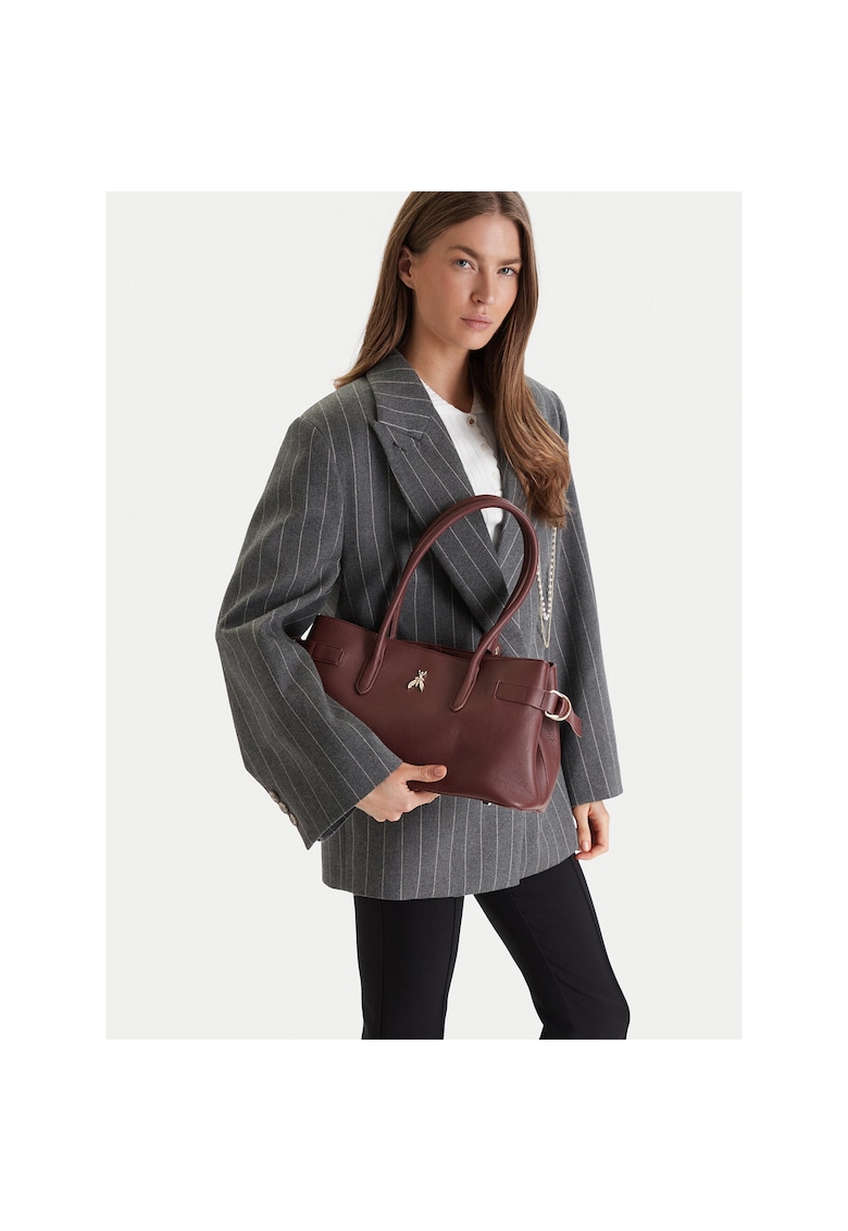 Geanta dama - piele naturala - maro - One Size INTL