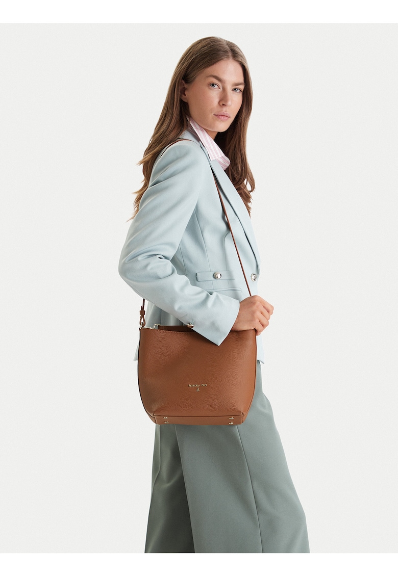 Geanta dama - piele naturala - maro - One Size INTL