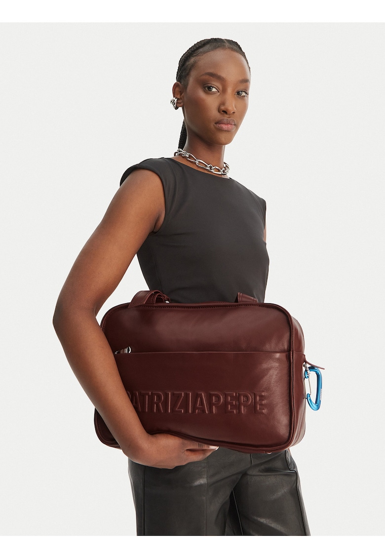 Geanta dama - piele naturala - maro - One Size INTL