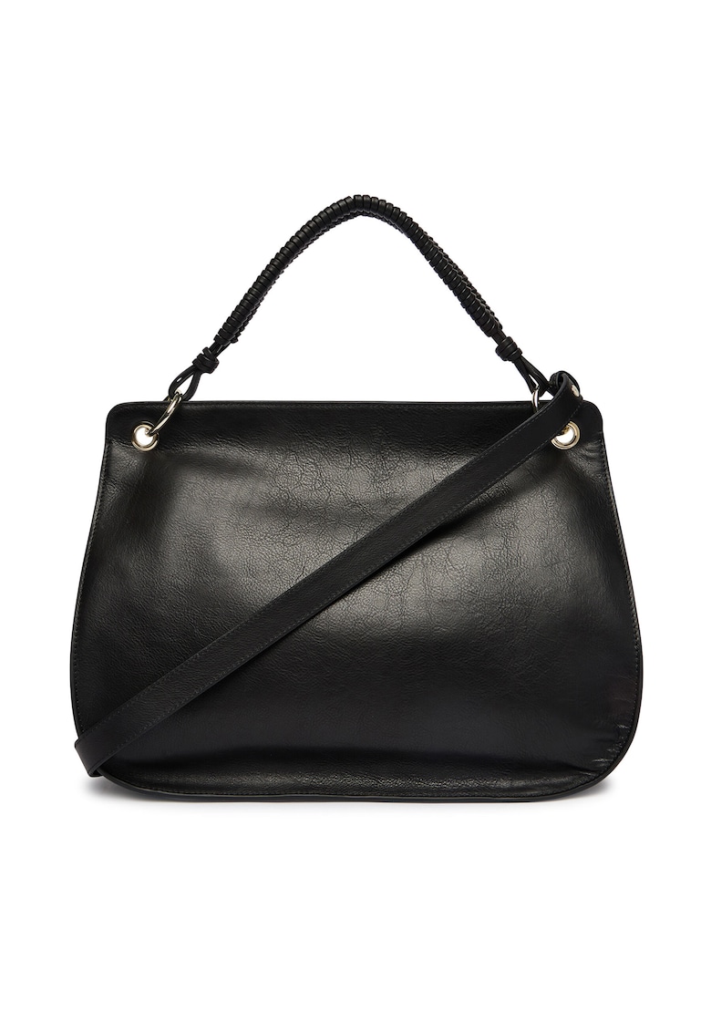 Geanta dama - piele naturala - negru - One Size INTL