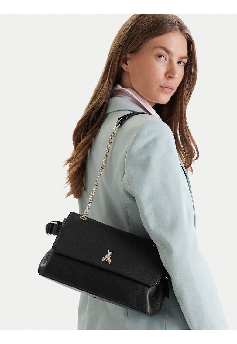 Geanta dama - piele naturala - negru - One Size INTL