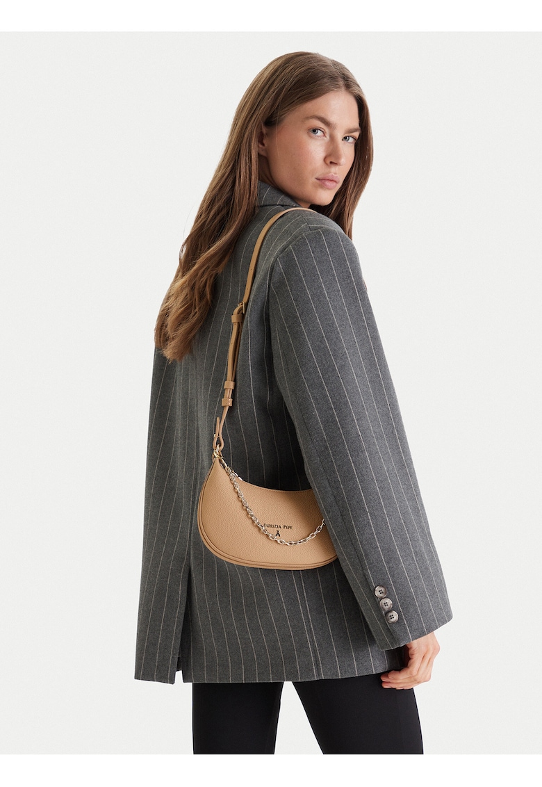 Geanta dama - piele naturala - bej - One Size INTL