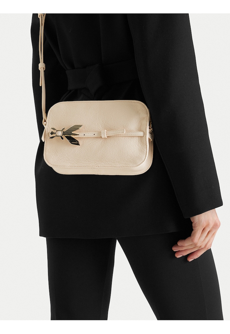 Geanta dama - piele naturala - bej - One Size INTL