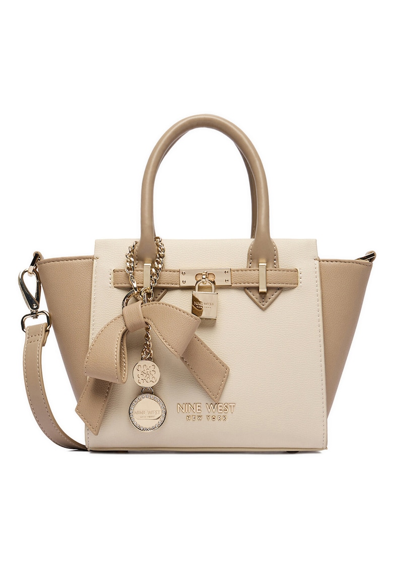 Geanta dama - bej - One Size INTL - cu detalii elegante