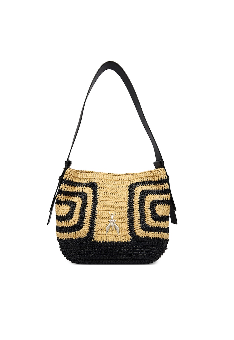 Geanta dama - bej/negru - One Size INTL