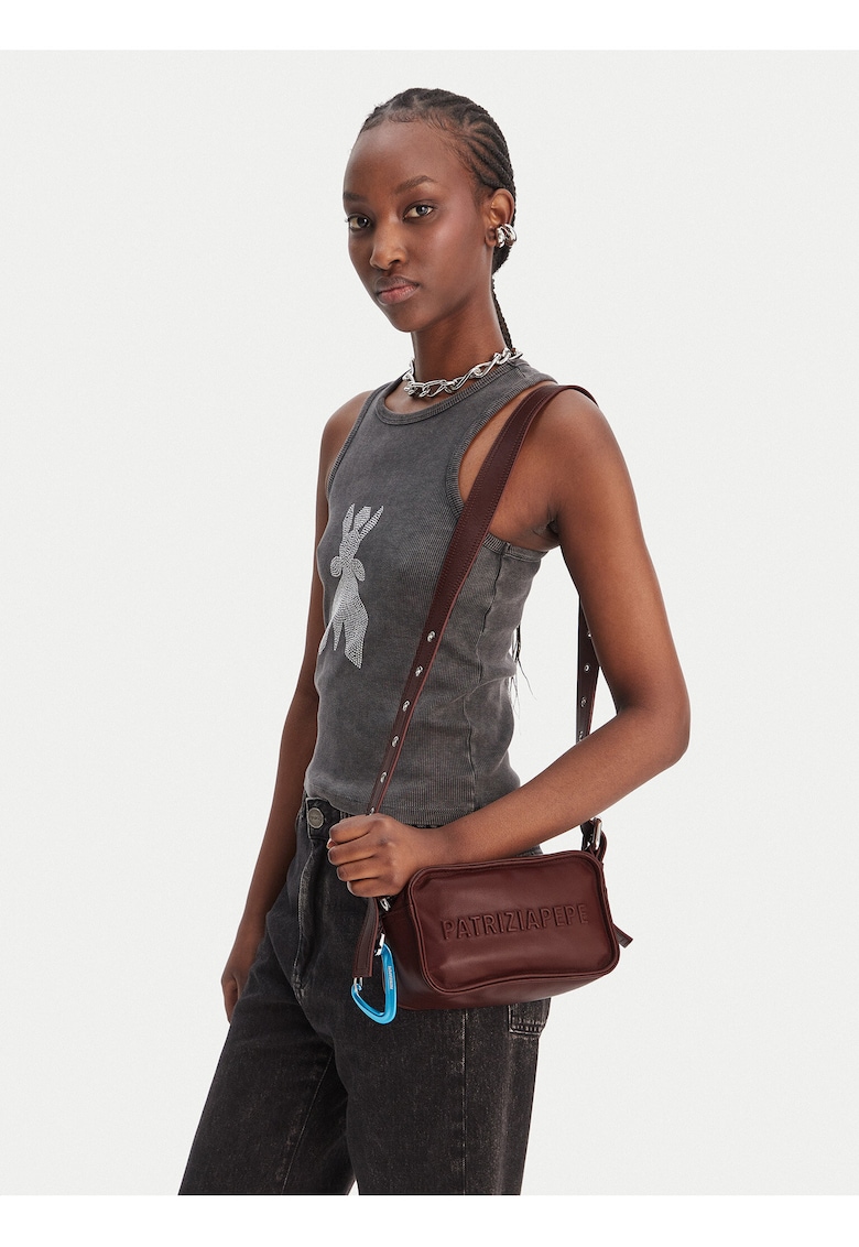 Geanta dama - piele naturala - maro - One Size INTL