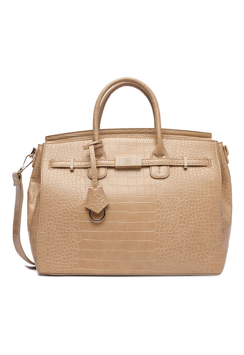 Geanta dama - croco - bej - One Size INTL