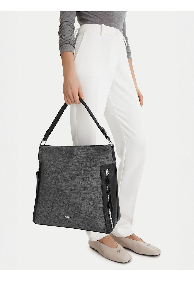 Geanta dama - tkanina - negru - One Size INTL